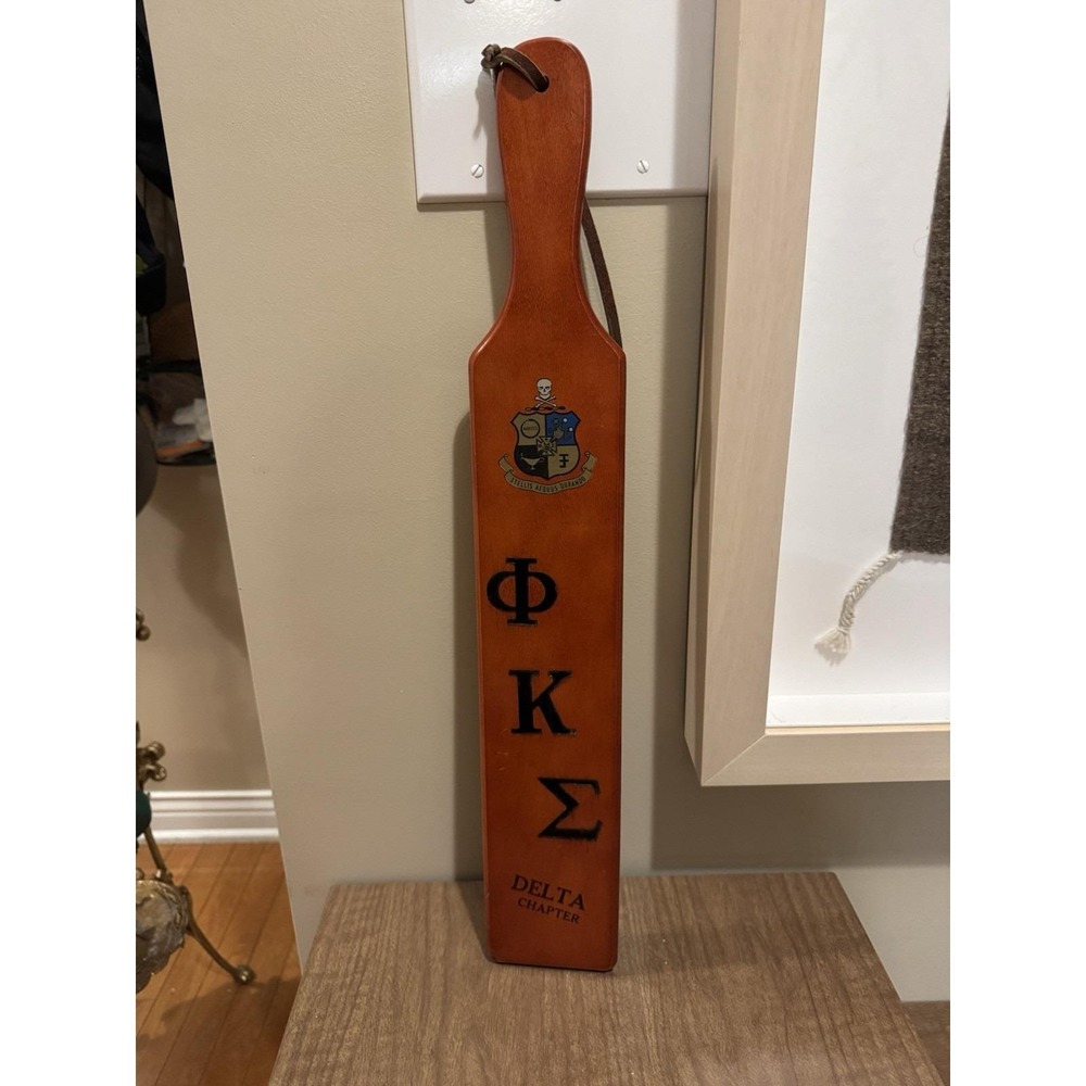 Vintage Phi Kappa Sigma Fraternity Paddle Delta Chapter Washington & Jefferson